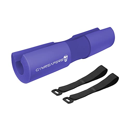 Gymreapers Barbell Squat Pad - Protective Bridge Pad For Hip Thrust, Squats, Lunges - Hip Support, Neck Protection For Bar - color: Purple