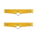 Adjustable O-ring Leg Garter, Elastic Thigh Garters Belt for Women, 1 Pair - color: Yellow