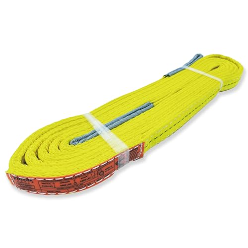 2-Ply Lifting Sling Straps 1”x 15ft - 3100lbs Vertical Capacity Heavy Duty Flat Eye Lift Sling, for Rigging Moving Towing Hoisting -1Pack - Kodiak Straps - color: 1 PACK, size: 1inch x 15ft