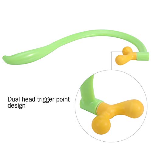 YUYTE Back Massager Stick Hook Dual Head Point Massager Pain Relief Pain Relief Massage Tool