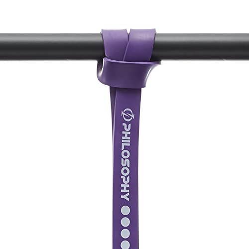 Philosophy Gym Pull Up Assist Band - Resistance Power Loop Exercise Band - style: 1-1/4" (100-120 lbs) - Purple