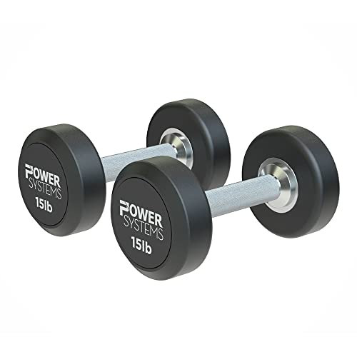 Power Systems ProStyle Round Rubber Dumbbell Pairs