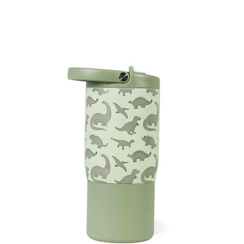 HydroJug Sport 14 oz Insulated Kids Water Bottle with Straw, Dinosaur - color: Dinosaur, size: 14oz