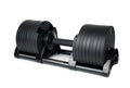 Adjustable Dumbbell (Single) 5-40/80lb, 5lb Increments, for Home Gym Fitness - Upto 20 weight settings - color: BLACK - 80LB