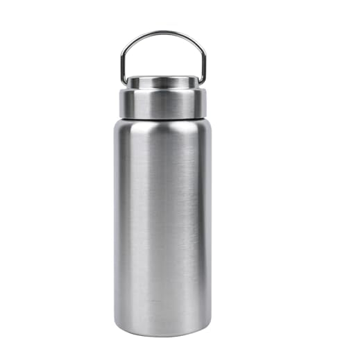 CDJ 20oz Uninsulated Single Wall Stainless Steel Water Bottle, Reusable Metal Water Bottle for Sports, Leakproof and Durable, Perfect for Hiking, Gym, Picnics, and Outdoor Activities - size: 20 Ounces