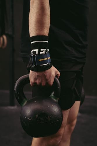 Velites - Official Crossfit® Games Quad Ultra Grips - No Chalk and Smooth Bars - Wristbands and Carry Bag Included - Pull-ups, Muscle-ups and Toes to bar - color: Black, size: X-Large