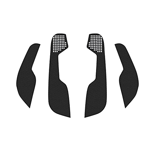 x xotic tech Door Anti Kick Pad Stickers Carbon Fiber Pattern Protector Guard Compatible with Honda Civic 10th Gen (Vinyl)