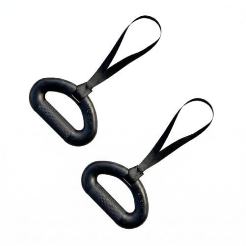 KENSUI 360 Grips Rotating Pull Up Handles, Pair | Rotating handles attach to bars, cables, bands and barbells for pull ups, rows, pulldowns and grip training