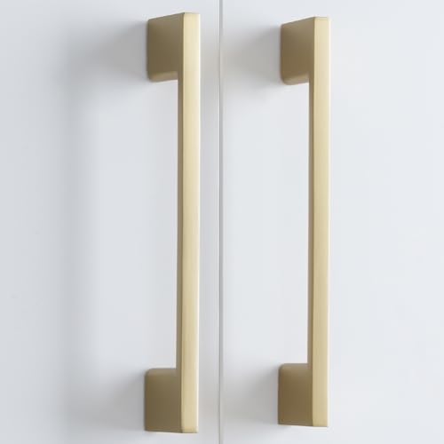 10 Pack 6-1/4 Inch(160mm) Cabinet Pulls Champagne Bronze Kitchen Cabinet Handles Zinc Alloy Drawer Pulls Solid Cabinet Hardware - color: Champagne Bronze, size: 6-1/4'' Hole Center(160mm)