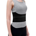 Pauline Broken Rib Brace for Women - Compression Chest Binder for Cracked Ribs Support & Chest Pain Relief - Rib Belt for Bruised Rib Cage (Black, Fits 45”-60”) - size: L, style: Women BK