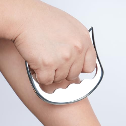 STICKON 2 in 1 Stainless Steel Gua Sha, Acupressure Pen, Physical Therapy Tools, Massage Scraper, IASTM Tools, Trigger Point Massage Tool Relief Pain Tools for Full Body(STICKON-60) - style: STICKON-60 Shape