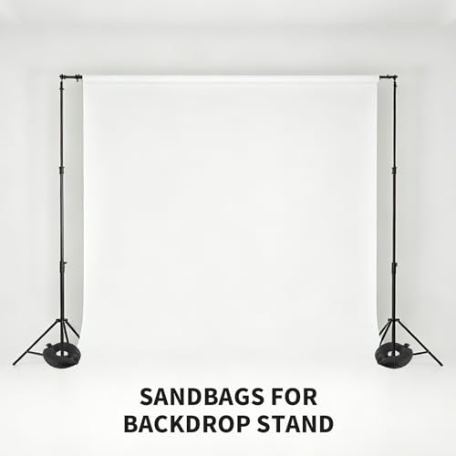 4 Pack Sand Bags for Weight, Tripod Weight, Canopy Weights with Straps | Weighted Bags to Hold Things Down, Sandbags for Backdrop Stand, Umbrella Base, Tent, Sports Net, 52 LB (Sand Not Included) - size: 52 LB
