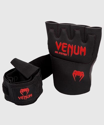 Venum Venum Gel Kontact Quick Wraps - color: Black/Red, size: Medium