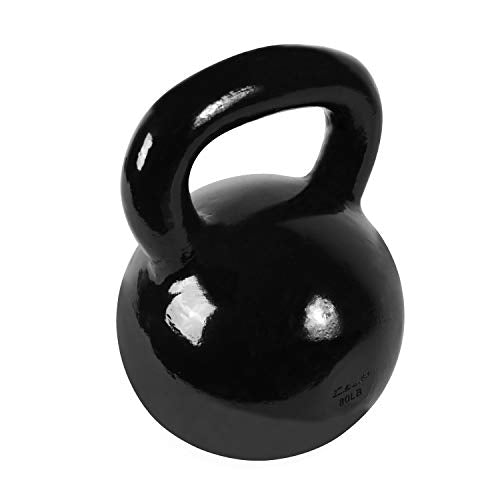 CAP Barbell Black Enamel Coated - Singles and Sets, Multiple Weight Choices - size: 80.0 Pounds