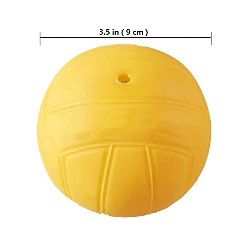 Spike Replacement Balls, Deep Grooves Soft Rubber Balls | Volleyball and Tennis Training Ball, Lawn Beach and Water Pool Recreation Ball, Works for All Roundnet Game Sets