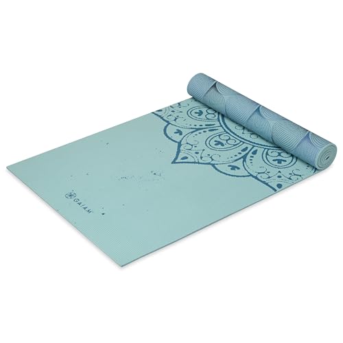 Gaiam Yoga Mat - Premium Print Reversible Extra Thick Non Slip Exercise & Fitness Mat for All Types of Yoga, Pilates & Floor Workouts - color: Mandala Trance