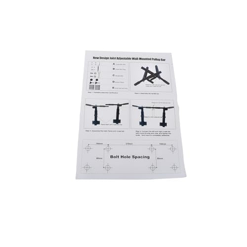 Wall Mounted Pull Up Bar Chin Up bar Multifunctional Adjustable Dip Station for Indoor Home Gym Workout, Power Tower Set Training Equipment Fitness Dip Stand Supports to 440 Lbs (Black)