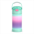 THERMOS FUNTAINER Water Bottle with Straw, 12oz, Mint Ombre | Kids Stainless Steel Insulated Water Bottle, Keeps Drinks Cold Longer for School & Play, BPA-Free - color: Mint Ombre, size: 12 Ounces