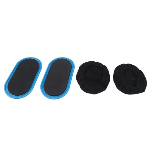 Core Sliders, Dual-Sided Gliding Discs for Full Body Muscle Training, Portable Fitness for Abdominal Arm Leg Glute Workout, Home Gym Yoga Pilates Training Tool 2 Pack(Blue) - size: Blue
