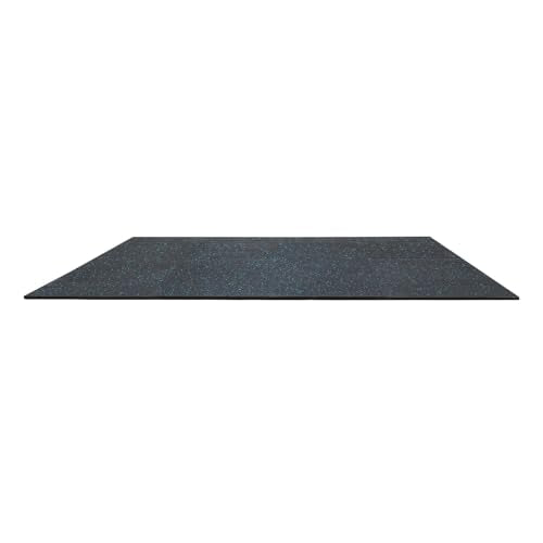 VEVOR 0.56Inch 96sq.ft 24 Tiles Gym Flooring for Home Gym, Rubber Top with High Density EVA Foam, 24 x 24In Gym Floor Exercise Equipment Mats, Interlocking Gym Mats, Puzzle Workout Mats, Black & Blue | Rubber Top with High Density EVA Foam, Lightweight Gy