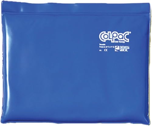 Chattanooga ColPac Reusable Gel Ice Pack Cold Therapy for Knee, Arm, Elbow, Shoulder, Back for Aches, Swelling, Bruises, Sprains, Inflammation (11"x14") - Blue (Pack of 5) - size: 11x14 Inch (Pack of 5)