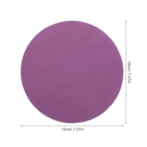 Didiseaon 2pcs Non-slip Yoga Knee Pads and Elbow Support Mats, 10mm Thick Purple Pilates Kneeling Cushions with Anti-skid Silicone Surface for Indoor Exercise and Home Workout