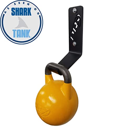 PRx Performance USA MADE Kettlebell Storage Holders, Wall Mounted Kettle Bell Holder Hanger, Space Saving Home or Commercial Gym Accessory, Thick Steel with Black Powder Coating - color: 1 Storage