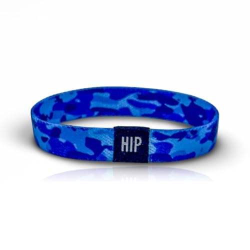 Thick Hair Ties for Men, Durable Hair Bands, Non-Slip, Stylish & Versatile Bracelet, Waterproof Bracelets & Summer Bracelets for Surf, Beach & Everyday Wear (Camo Craze Caribbean Blue) - color: Camo Craze Caribbean Blue