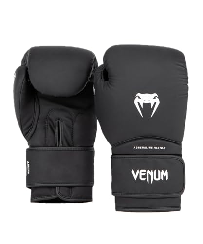 Venum Contender Boxing Gloves - color: Black/White, size: 12-Ounce, style: Contender 1.5