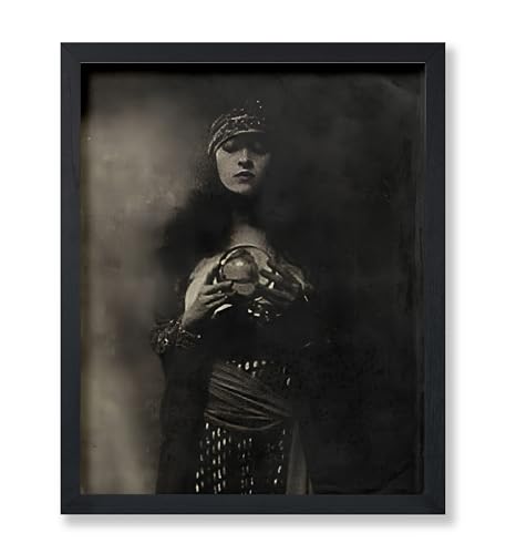 Poster Master Vintage Gypsy Woman Print - Retro Fortune Teller Poster - Halloween Art - Wiccan Gift for Men & Women - Gothic Decor for Living Room, Bedroom or Dorm - 8x10 UNFRAMED Wall Art - color: Style-07, size: 8"L x 10"W