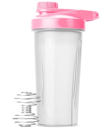 Mr. Pen Shaker Bottles - 28 oz, Pink Protein Mixer Bottle with Whisk Ball | Shaker Bottles for Protein Shakes - color: Pink