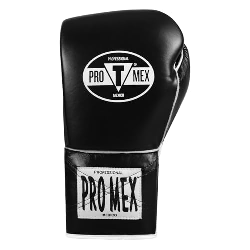 Title Boxing Pro Mex Professional Edge Lace Training/Sparring Boxing Gloves - color: Black, size: 18 oz