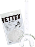 Vettex DoubleGuard Mouth Guard with Lip Protection, Clear | Football, Lacrosse, MMA, Boxing, Adjustable Helmet Strap, Braces Friendly, 2 Breathing Channels, NCAA & NFHS Certified - color: Clear