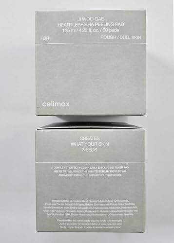 celimax Ji.Woo.Gae Heartleaf BHA Peeling Pad | Pore Care, Exfoliating Double-Side Toner Pads, Facial Peels, Hydrating, Tea Tree, For Acne Prone & Breakouts (60pads) - color: JWG Peeling Pad