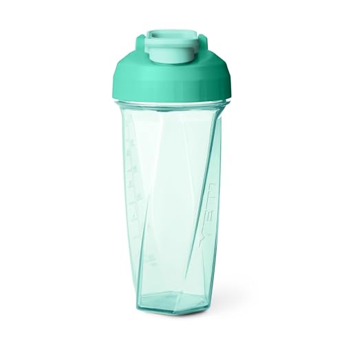 YETI Yonder Helimix Vortex Blender Shaker Bottle Holds up to 27oz | No Blending Ball or Whisk | USA Made | Portable Pre Workout Whey Protein Drink Shaker Cup | Dishwasher Safe, Seafoam - color: Seafoam, size: 27 Ounces