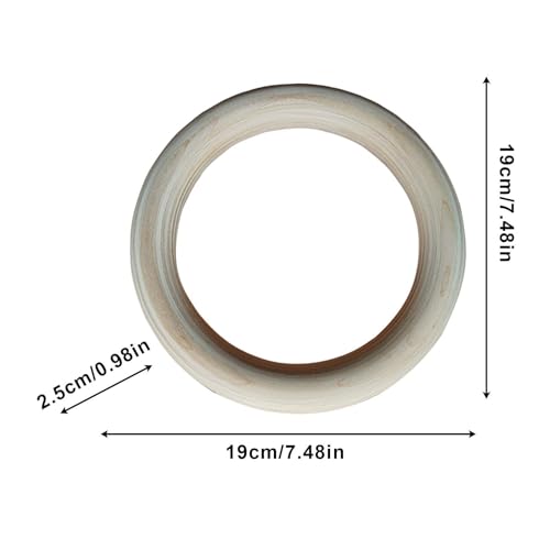 Wooden Gymnastics Rings - 19x19x2.5cm, Rings Gymnastics - 2 Pieces Pull Up Grips, Pull-Up Bar Ŕings - for Home Gym Fitness Exercise Playground Indoor Outdoor