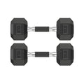 HANDBODE Rubber Encased Hex Dumbbell Pair, 2.5-65 lb | Non-Slip Handle Design for Secure & Comfortable Grip, Hand Weights for Strength Training, Fitness & Home Gym - size: 10 lb, Pair, style: Comfort Grip