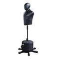adidas MAX Height Adjustable Freestanding Punching Bag - Body Opponent Dummy with Stable Base for Boxing, Kickboxing & MMA - Professional Martial Arts Training Equipment