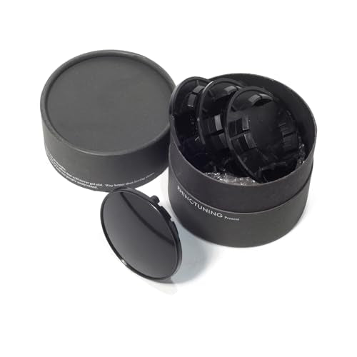 RTrhinotuning 2-3/4" Wheel Center Caps Compatible with Focus #2M51-1000-AA #2M5Z-1130-AB, OD: 2.75"(70 mm) ID: 1.98"(50 mm) Black Hub Caps Dust Covers - color: Black