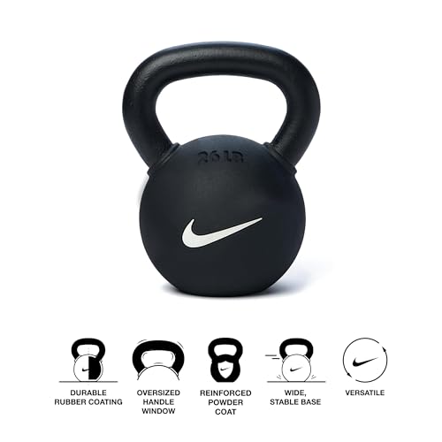 Nike Kettlebell - color: Rubber Coated, size: 18.0 Pounds