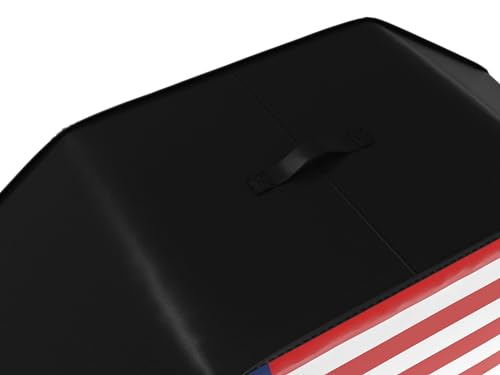 52" Heavy Duty Waterproof Gas Grill Cover fits Weber Char-Broil Coleman Gas Grill (52"x22"x40") Black, American Flag. - color: American Flag, size: 52"