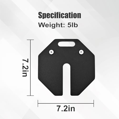 Adjustable Dumbbell Weight Plates, Each 5lb Durable Versatile - size: 40 LBS
