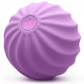2.4" Mini Electric Vibrating Massage Ball, 10-Speed Fitness Yoga Massage Roller for Palm, Hand, Foot, Leg, Neck, Back, Multi-Directional Massage Ball (Lavender) - color: Lavender