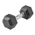 Lifeline Fitness Hex Dumbbells, Rubber Wrapped Hex Dumbbells, Premium Quality, Ergonomic Knurled Handle, Dumb Bells for Exercise, Home Gym Exercise Weights - style: 15 lb