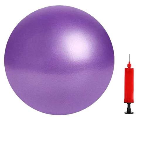 6 Inch Mini Exercise Pilates Yoga Ball, Stability Ball for Yoga, Barre, Training and Physical Therapy- Improves Balance with Inflate Pump(Pink) - color: Purple, size: 6 Inch