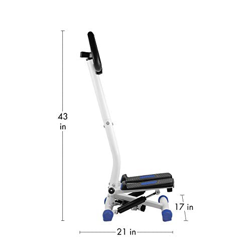 Wagan Fitness Equipment - color: white/blue/black, size: 9732-Pivot Stepper