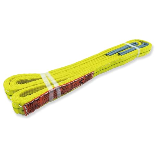 2-Ply Lifting Sling Straps 1”x 6ft - 3100lbs Vertical Capacity Heavy Duty Flat Eye Lift Sling, for Rigging Moving Towing Hoisting -1Pack - Kodiak Straps - color: 1 PACK, size: 1inch x 6ft