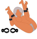 BDSM Sex Bondage Restraints Kit Toys Bed Restraints Sex Ties for Ankles and Wrists Bar Arm and Leg Thigh Restraints Sex Resistance Bands Bed Sexual Restraint Ropes Lanyards Adult Play Couples Sweater