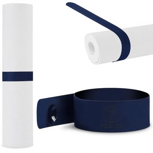 Yoga Mat Carrier Strap, Adjustable Thick Straps Sling for Carrying Large Mats, Stretching Band - color: Slap Band Blue