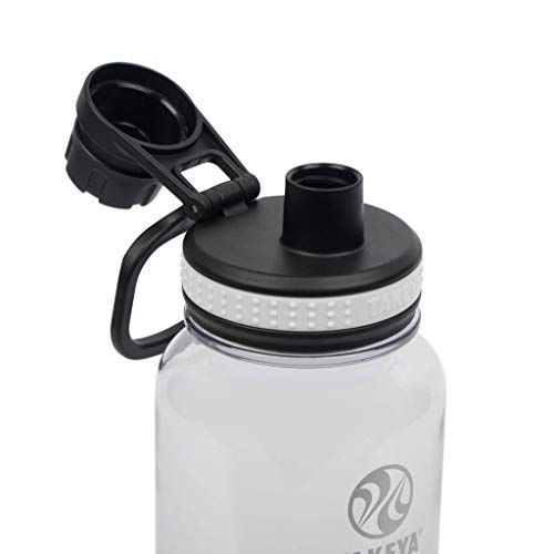 Takeya Tritan Sport Water Bottle with Spout Lid - BPA-Free & Dishwasher-Safe Water Bottle - Reusable Bottle with Lid Handle - Simple Leak-Proof Water Bottle - 32 oz, Clear - color: Clear, size: 32 Ounces